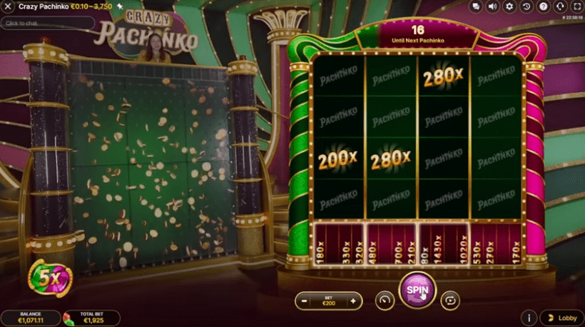 Qual é a especialidade do jogo Crazy Pachinko